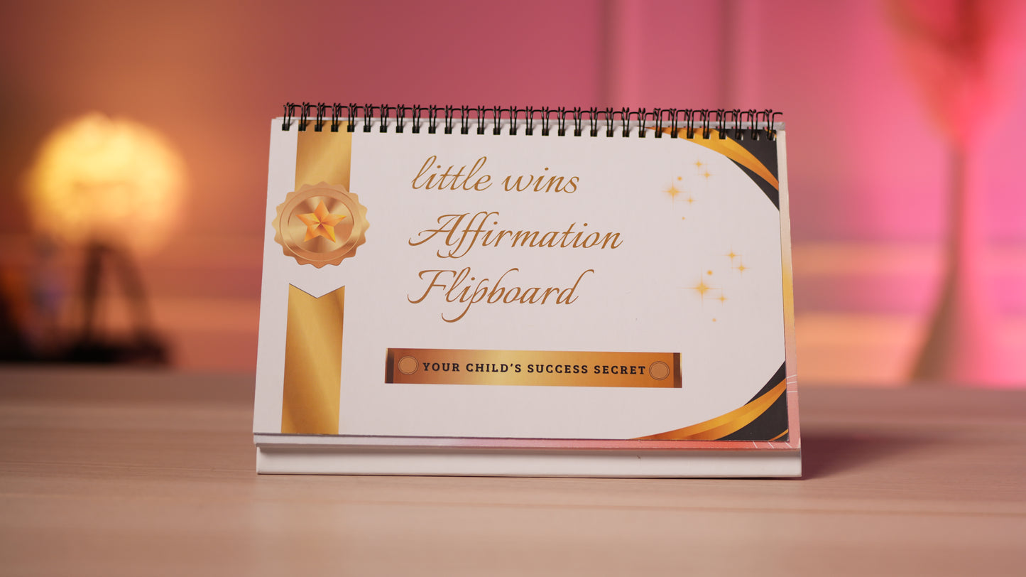 Kids' 36+ Affirmations Flipboard for Study Table: Inspire Confidence & Positivity Every Day